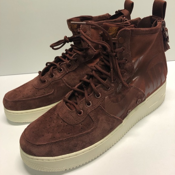 Nike Sf Air Force One Mid Pueblo Brown 